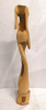 Unique Solid Wood Women's Figure Sculpture 17.75" Tall - 5