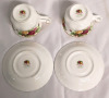 2 Royal Albert Old Country Roses Teacups & Saucers - 3