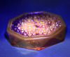 Ruby Red Glass Coasters + Glass with CADMIUM Glows Under UV Light - 6