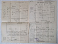 1885 & 1896 " Arctic " Great Lakes 3-Mast Barque Sailing Ship Declaration of Ownership Documents . Great Lakes / Niagara Region Nautical History