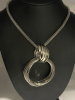 Concentric Mesh Circle Necklace Bracelet Charm - 3