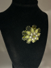 Stellar Green Tiered 3 Layered Brooch Glass - 4