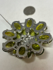 Stellar Green Tiered 3 Layered Brooch Glass - 6