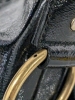 Yves Saint Laurent YSL Black Muse Leather Handbag | 16.75" x 5.25" x 9.5", Handles have 7.5" Drop - 13