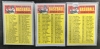 1970 - Topps - 2nd/3rd/4th Series Baseball Check List UNCHECKED - As Well As 4 Trading Cards - As Well As 1972 Rookie Stars Twins - Bob Gebhardt - Steve Brye - Hal Haydel - 3