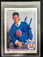 1990 - Upper Deck - NHL Hockey Owen Nolan Signed Rookie Card - No C.O.