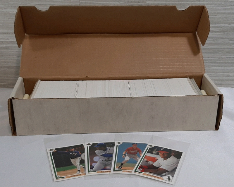 1991 Upper Deck Baseball Trading Card Set #1-700, Includes Chipper Jones, Ken Griffey Jr, Jeff Bagwell and Frank Thomas (No #SP1)