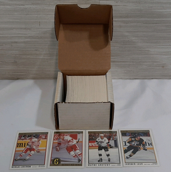 1991-92 O-Pee-Chee Premier Hockey Trading Card Set, #1-198, Nicklas Lidstrom, Jaromir Jagr, Wayne Gretzky