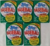 1984 5 Unopened Topps Major League Baseball The Real One Wax Packs 15 Picture Cards 1 Stick Bubble Gum , Possible Don Mattingly Rookie Card