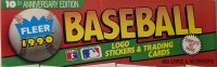 1990 Fleer 10th Anniversary Edition MLB Baseball Logo Stickers & Trading Cards Complete Set 660 Cards & 45 Stickers