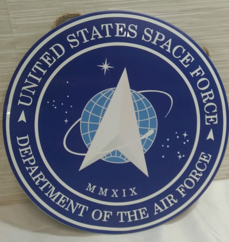 New United States Space Force USSF Metal Tin Sign 12"