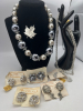 Fabulous D&rsquo;Orlan Bauble Necklace matching Earrings Sterling plus