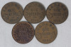 1920 - 1936 Canadian King George V Small Cent Pennies . 1920 , 1921 , 1928 , 1929 , 1932 ×2 , 1933 , 1934 , 1935 & 1936 - 2