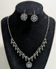 3 Necklace & Earrings Lots | 2 Pairs for Pierced Ears, 1 Pair Clip-Ons | Necklaces up to 19.5" Long - 4