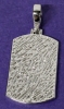 New GLD | US Army Iced Dog Tag Pendant - 14k White Gold Plated w CZ Stones | Retails for $164! - 3