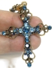 3 Necklaces with Ornate to Classic Gold Tone Crosses w Rhinestone(s) | Chains up to 24" Long - 4