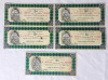 1960s Canadian Tire / Mor-Power Gas Bars 2 1/2+2 1/2 Cents Cash Bonus Money - 2