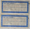 1960s Canadian Tire / Mor-Power Gas Bars 5+5 Cents Cash Bonus Money . Two (2) Notes Have Consecutive Numbers - 3