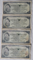 1961 Canadian Tire 15 Cent Customer Profit Sharing Bonus Cash . Two (2) Sets Consecutive Numbers