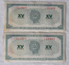 1961 Canadian Tire 15 Cent Customer Profit Sharing Bonus Cash . Two (2) Sets Consecutive Numbers - 5