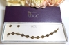 Lovely Madison & Max AB Rhinestones Copper Tone Bracelet & Stud Earrings Set | Bracelet 7" Long