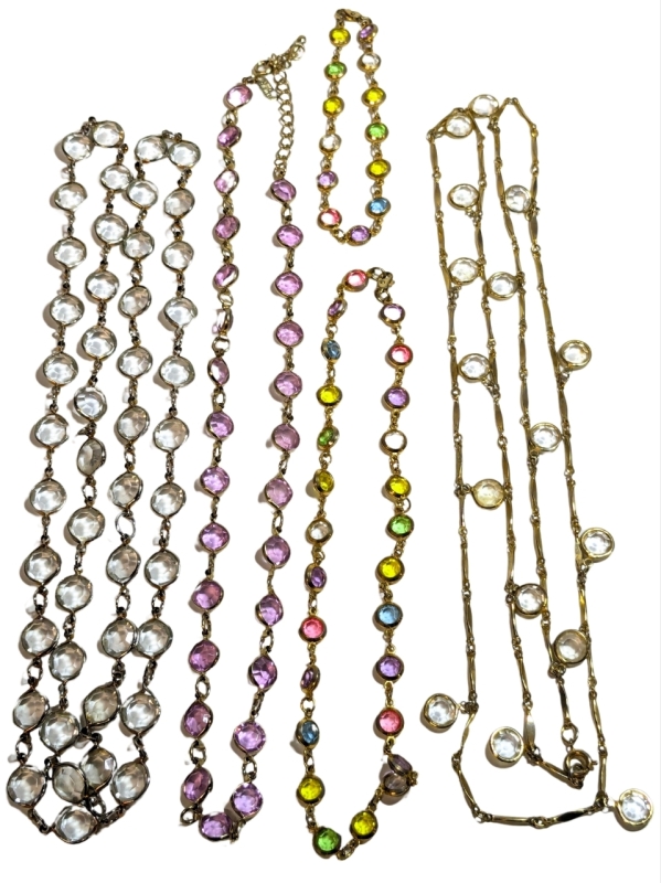 4 Pretty Necklaces & 1 Matching Bracelet | Necklaces up to 36" Long