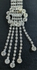 5 Silver Tone Rhinestone Necklaces | Up to 30" Long - 2