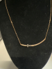 Swarovski signed Sideways Cross Necklace - 2