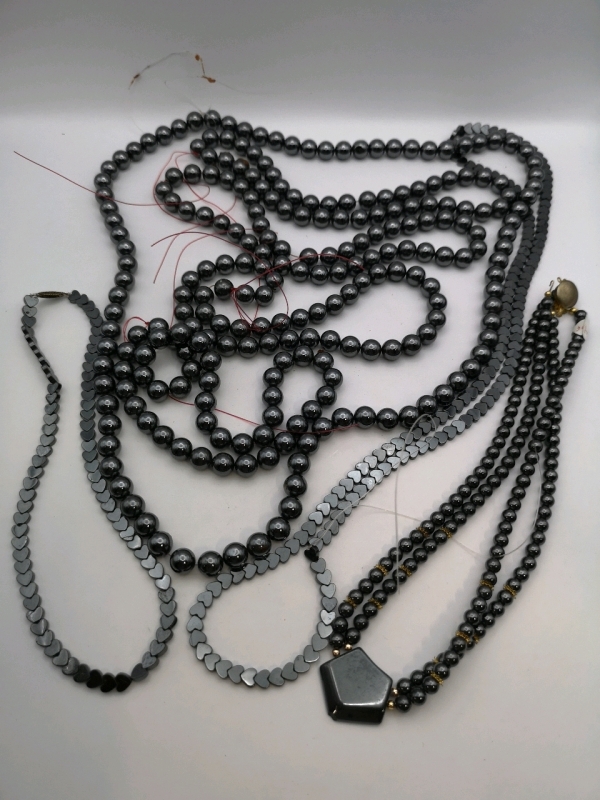 8 Hematite Necklaces