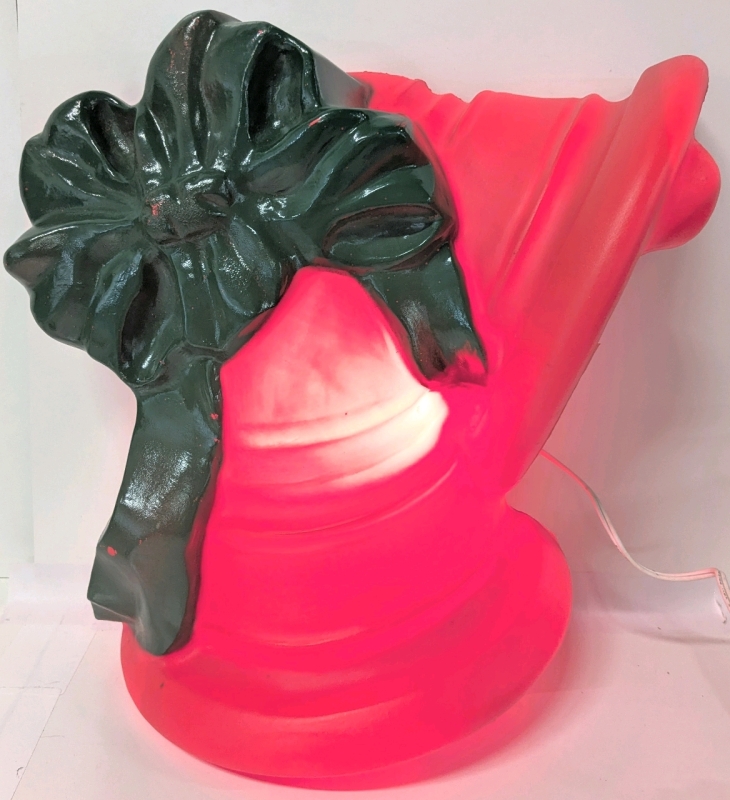 Vintage Christmas Bells Light-Up Blow Mold | 15.5" Tall (Working)