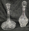 4 Pcs New | Crystal Decanter & Champagne Flute Set | ( 2 ) Decanter W/ Pinwheel Design Tallest Measures 13.5" & ( 2 ) Champagne Flutes W/ Pinwheel Design 8¼" Tall - 2