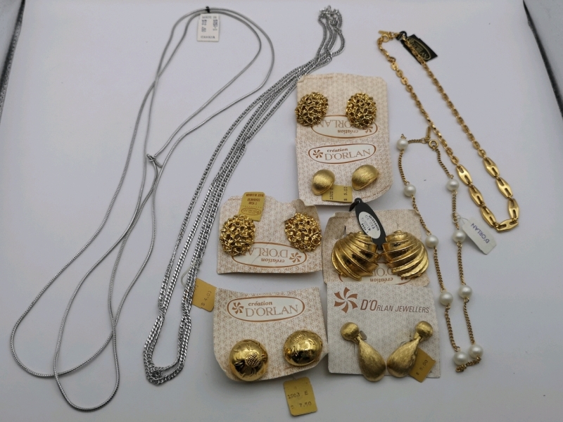 Vintage D'ORLAN Jewellery Necklaces + Earrings