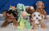 11 Pcs Stuffed Animal Lot | Incluces 10 Stuffed Animals ( 7 ) Confirmed Beanie Babies W/ The Beanie Baby Handbook Paperback Edition - 2