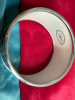 Bilston & Battersea Enamel Wide Bangle Halcyon Heart Beat Bangle BB England - 5