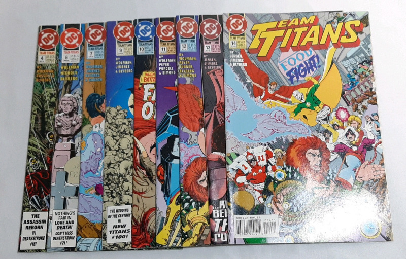 DC Team Titans Issues #4, #6-7, #9-14 in Great Condition