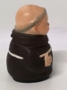 Goebel "Friar Tuck" Mustard or Jam Pot Porcelain 3.75" Tall - 2