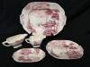 33 Pieces Pallissy Pottery Ltd Lakeland Pink Pattern - 2