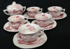 33 Pieces Pallissy Pottery Ltd Lakeland Pink Pattern - 4