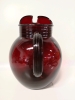 Anchor Hocking Ruby Red Glass Pitcher - 9" Tall - 3