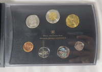 2017 (1867-) Canadian Specimen Coin Set in Case , includes Colored Quarter . Uncirculated