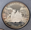 1989 Canadian MacKenzie River Double Dollar Coin Set in Case , Includes Silver Dollar . - 4