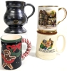 MUGS! | Prinknash, Elijah Cotton & Arthur Wood England + Modern Nicole Engblom Gingerbread Christmas Mug | Up to 5.75" Tall