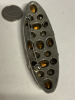 Fabulous Large Colored Oval & Round Aurora Rhinestones Vintage Brooch - 3