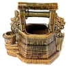 1950s McCoy USA Ceramic Wishing Well Planter | 6.3" Tall - 4