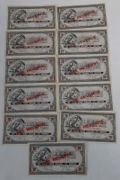 1962 Canadian Tire Overprint "See Reverse" Customer Profit Sharing Bonus Cash Money - 25 Cents