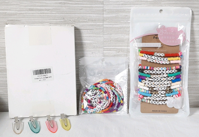 New Friendship Bracelet Packs & Multi-Colored Hair Clips (50pcs)