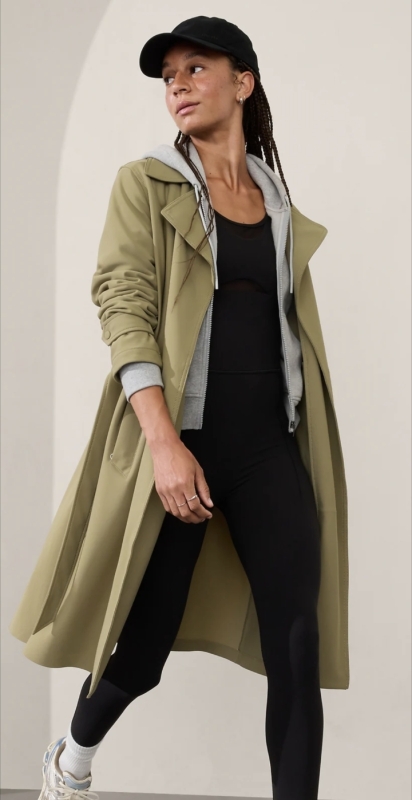 New Size XXS | ATHLETA Stellar Trench Coat | Retails for Over $220 on Sale!