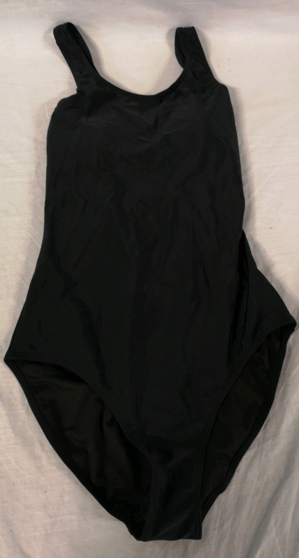 New Women's sz Small Full Piece Swim Suit - Black