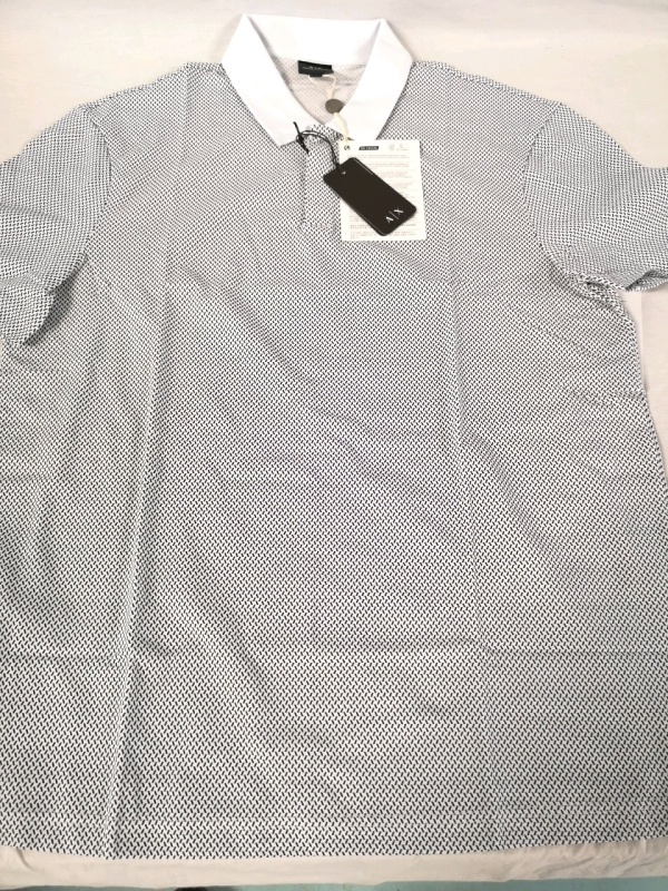 New Adult Armani Exchange sz Large Collared Shirt