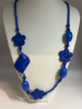 Retro Wide Bracelet Two Acrylic Necklaces Blue Bayou Beauties - 3